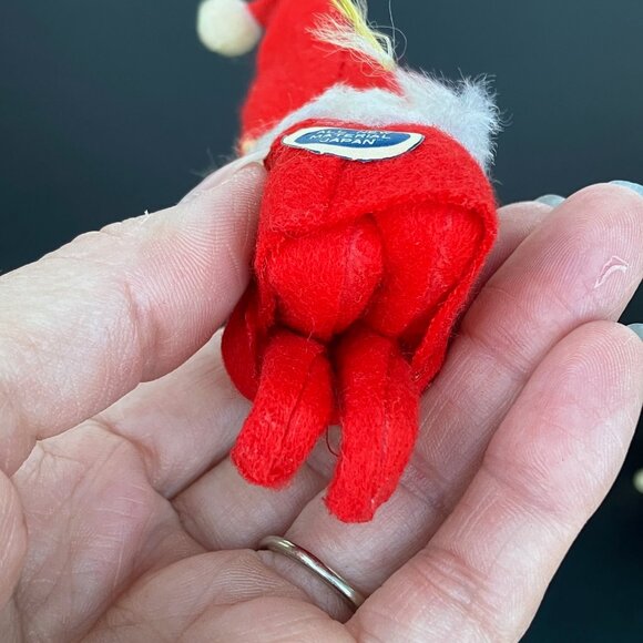 Napco Red Felt Knee Hugger Pixie Christmas Ornament - Picture 9 of 12